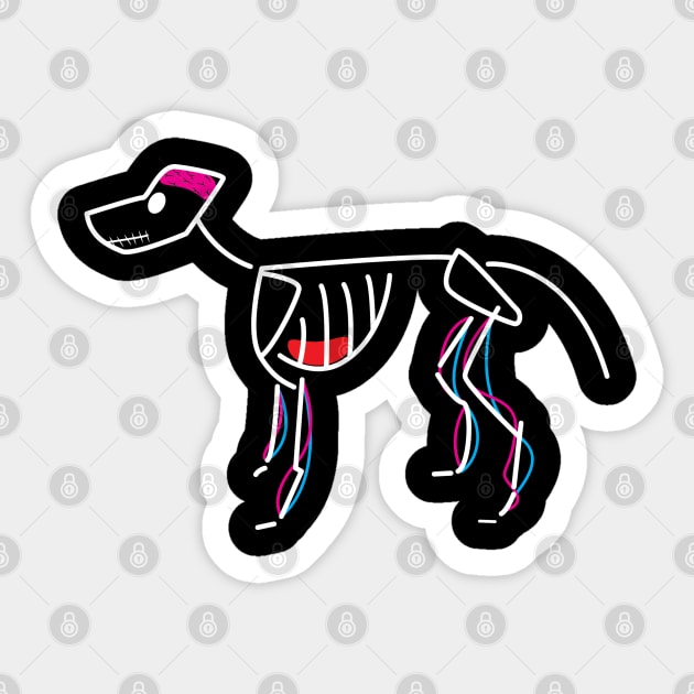 Dog Anatomy Sticker by jjsealion